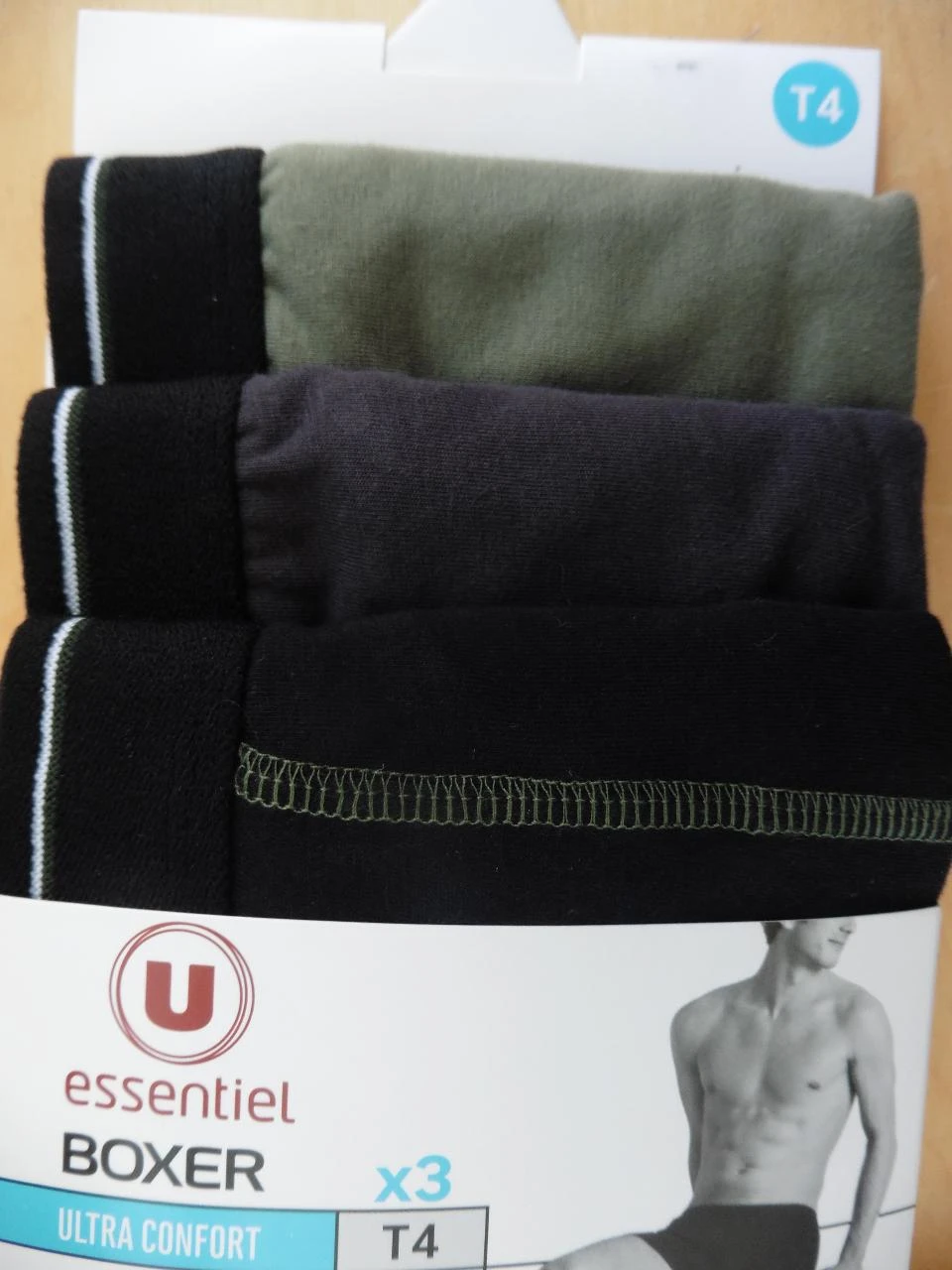 Lot of 3 packs of 3 men's boxers size T4 – photo 3